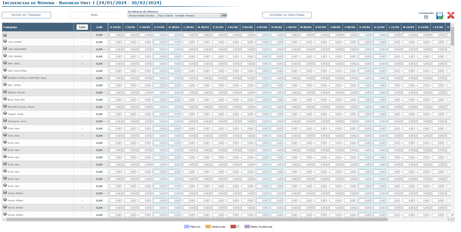 Interfaz de usuario gráfica, Aplicación, Tabla, Excel<br><br>Descripción generada automáticamente