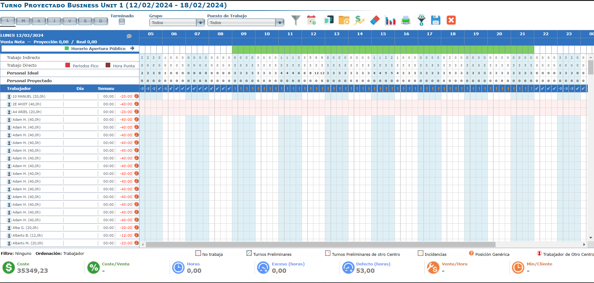 Interfaz de usuario gráfica, Aplicación, Tabla, Excel<br><br>Descripción generada automáticamente