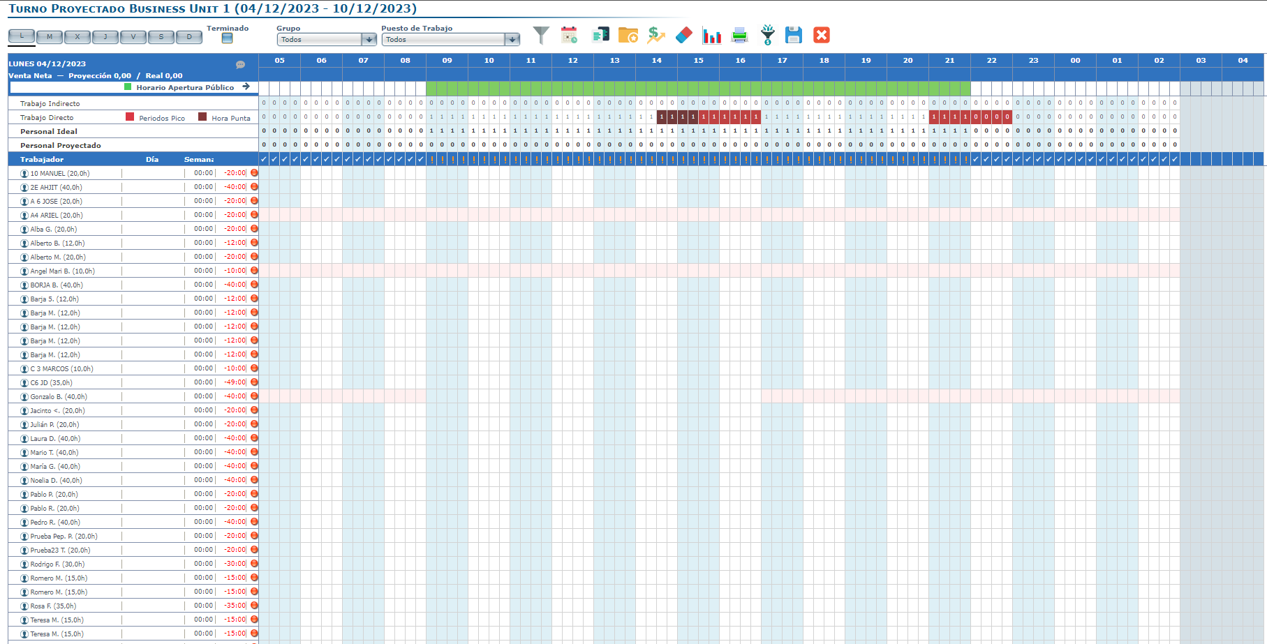 Interfaz de usuario gráfica, Aplicación, Tabla, Excel<br><br>Descripción generada automáticamente