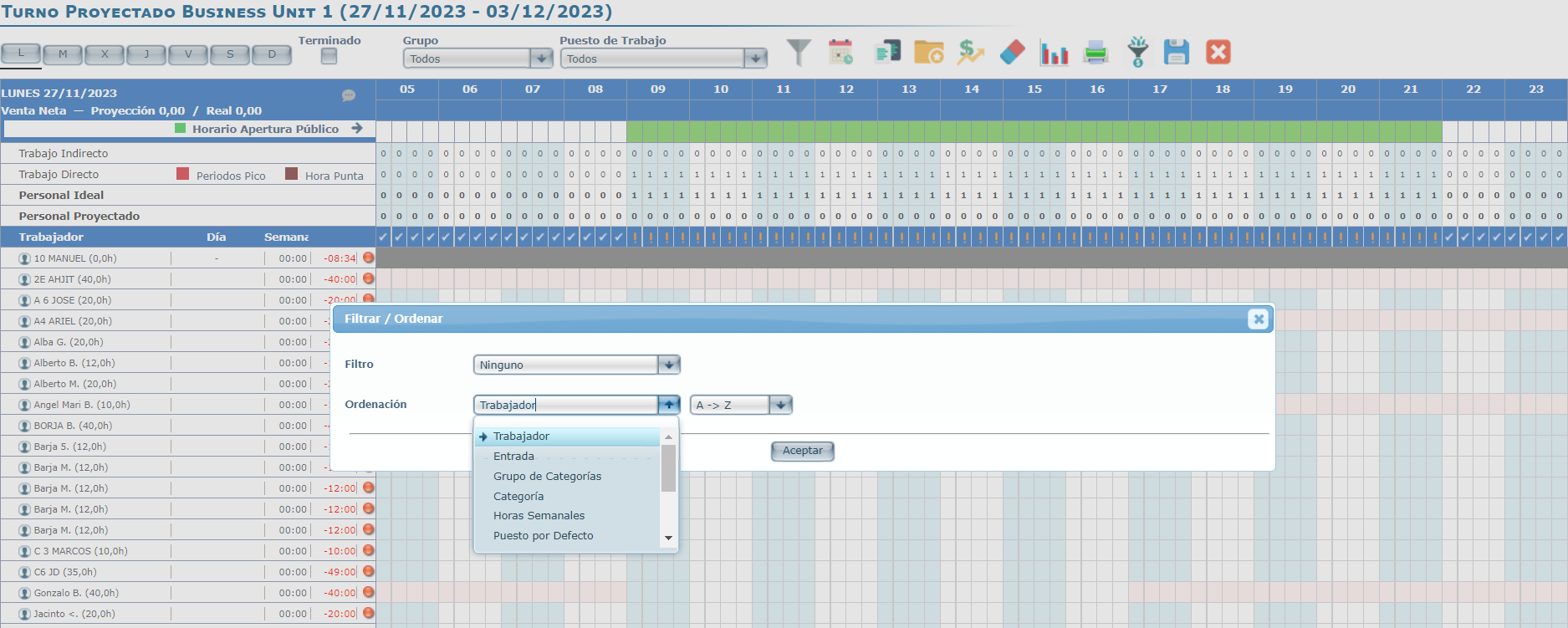 Interfaz de usuario gráfica, Aplicación, Tabla, Excel<br><br>Descripción generada automáticamente